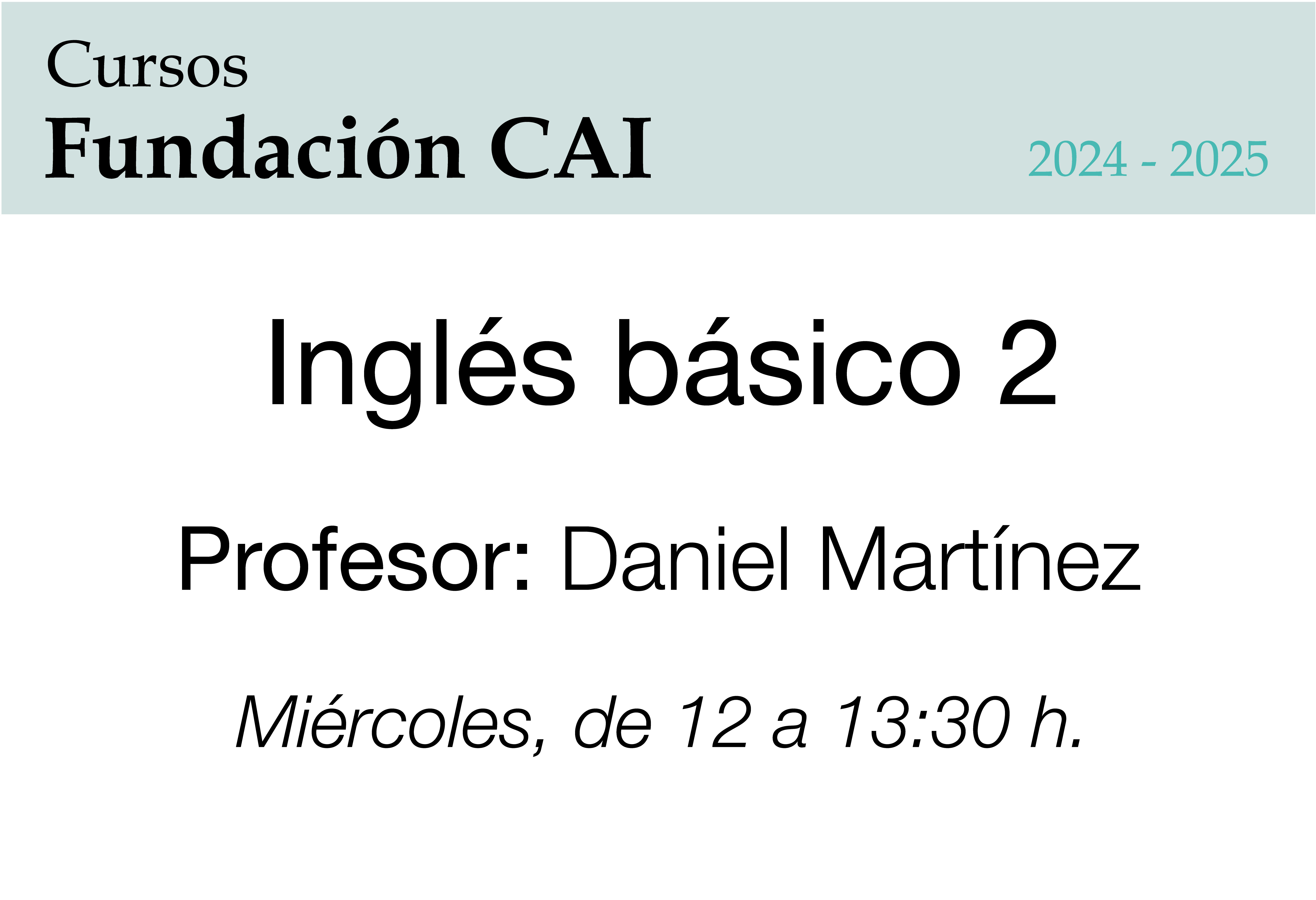 Inglés básico 2.