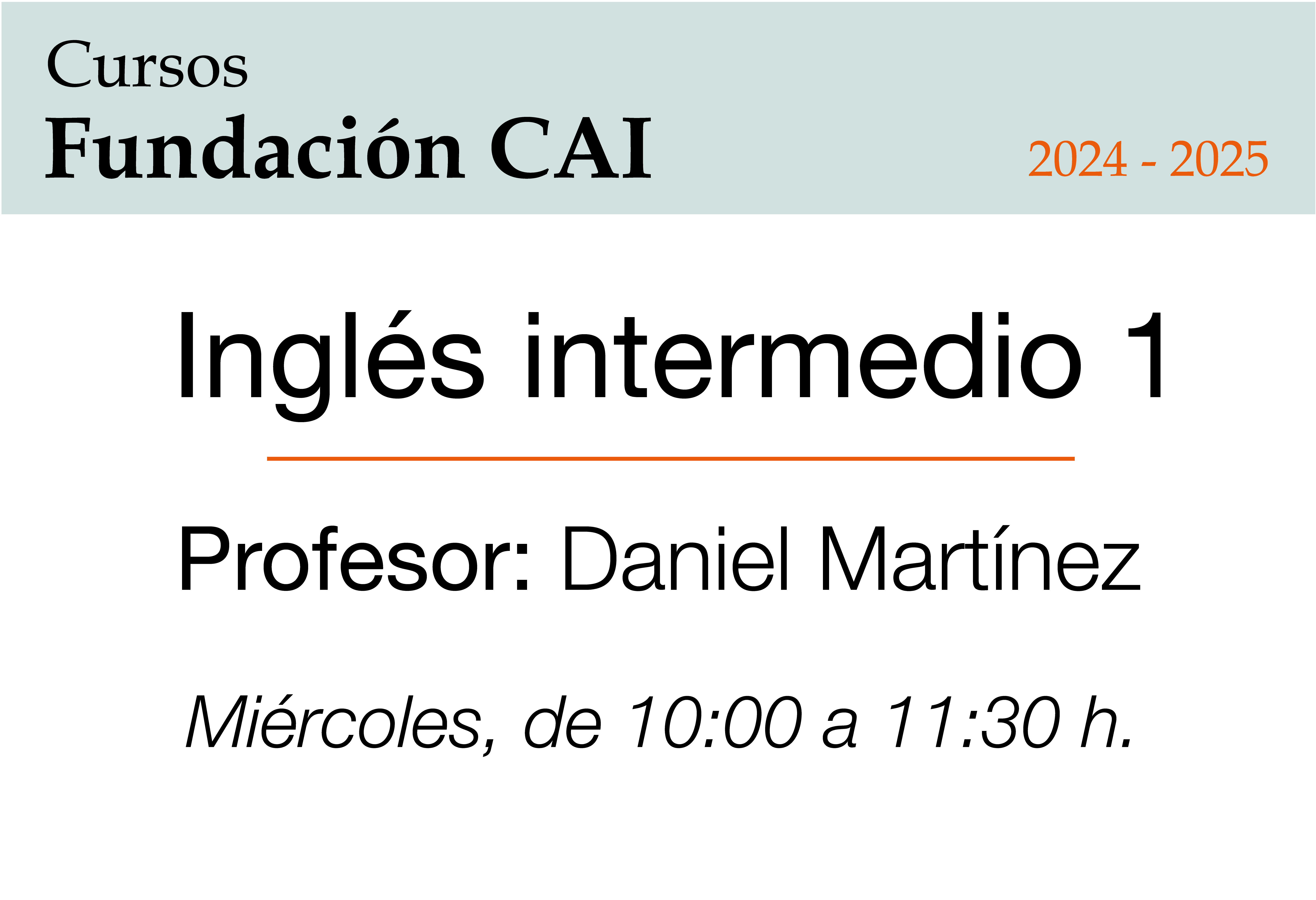Inglés Intermedio 1.