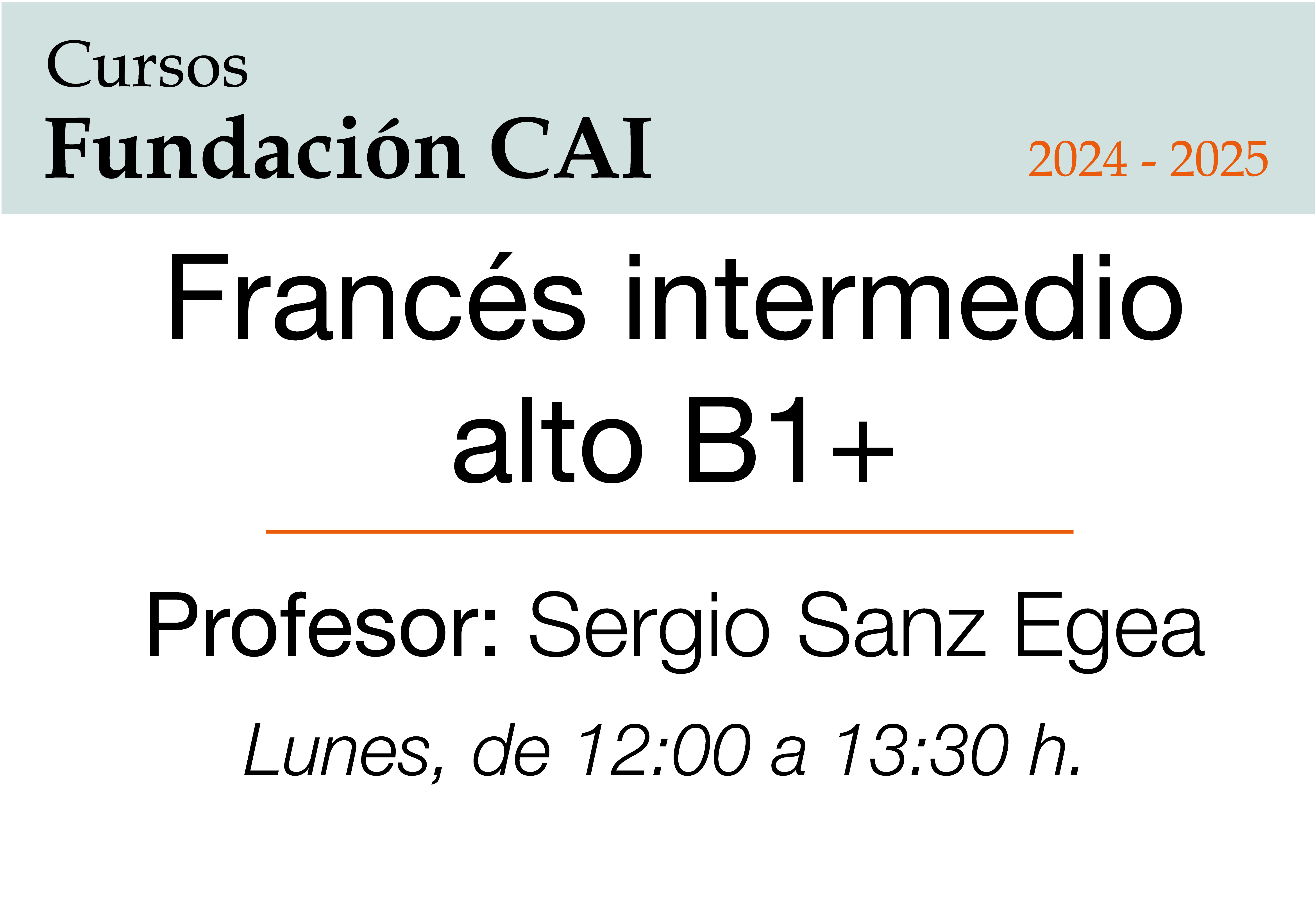 Francés intermedio alto B1+
