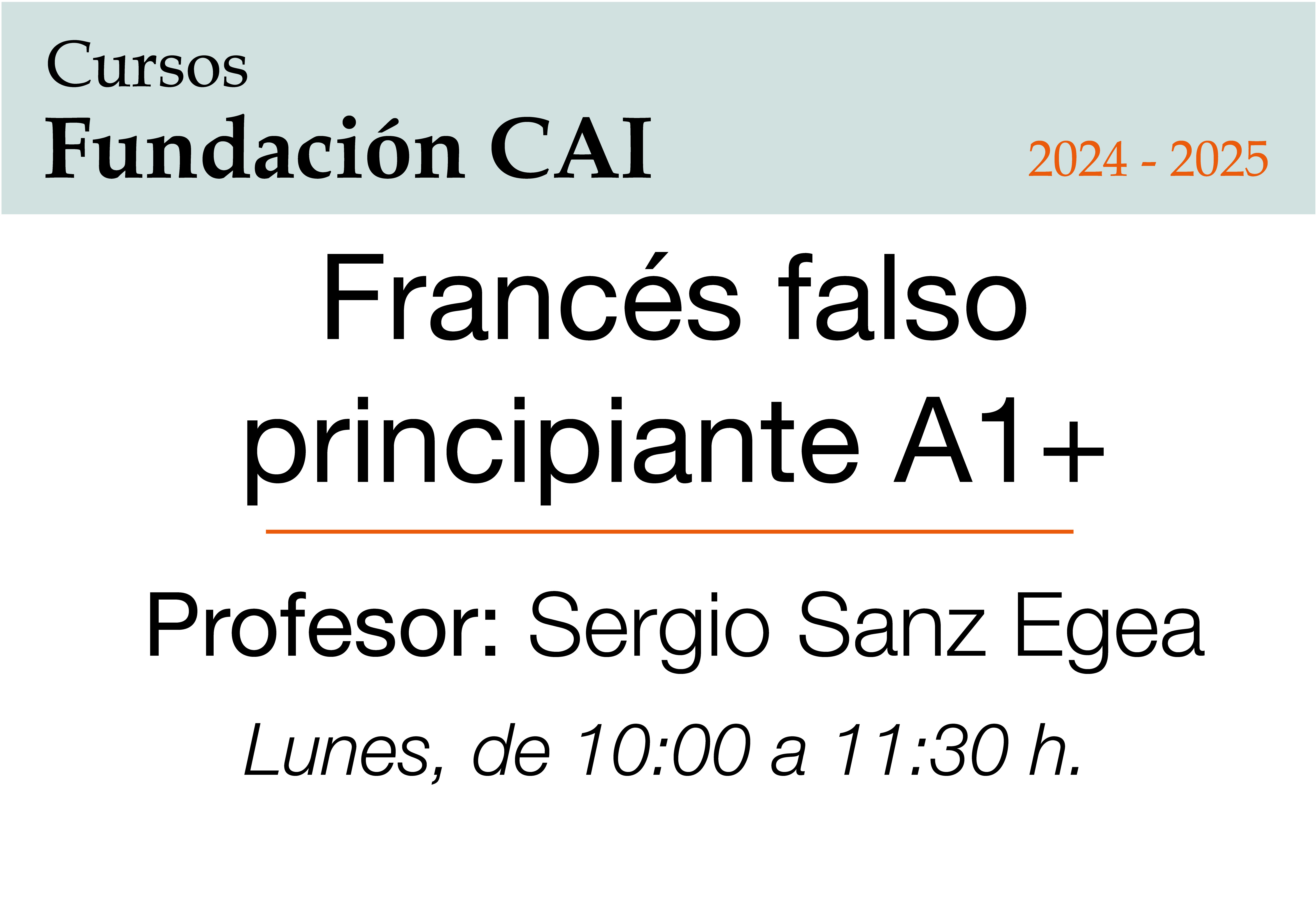 Francés falso principiante A1+