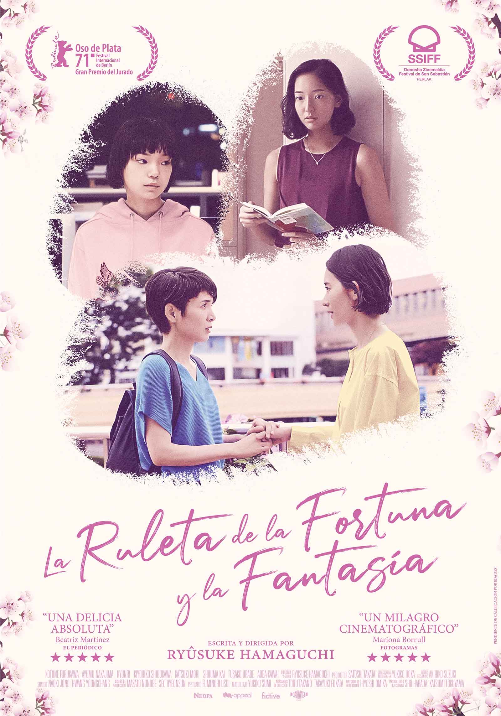 La ruleta de la fortuna y la fantasía (Gûzen to sôzÒ) de Ryûsuke Hamaguchi. 121 min. 2021, Japón .