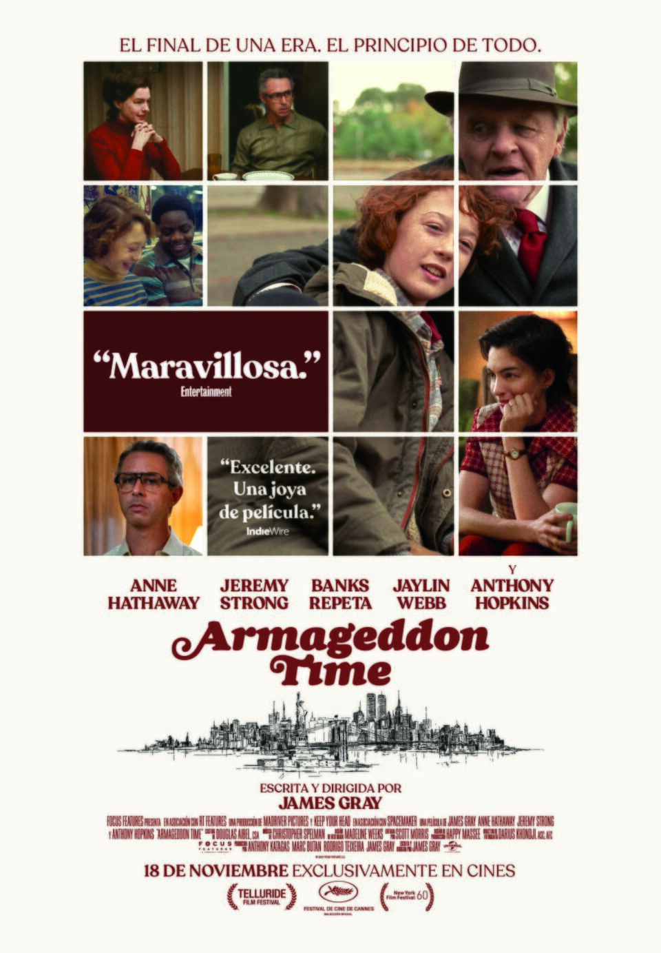 Armageddon Time (Armageddon Time) de James Gray. 114 min. 2022, Estados Unidos-Brasil