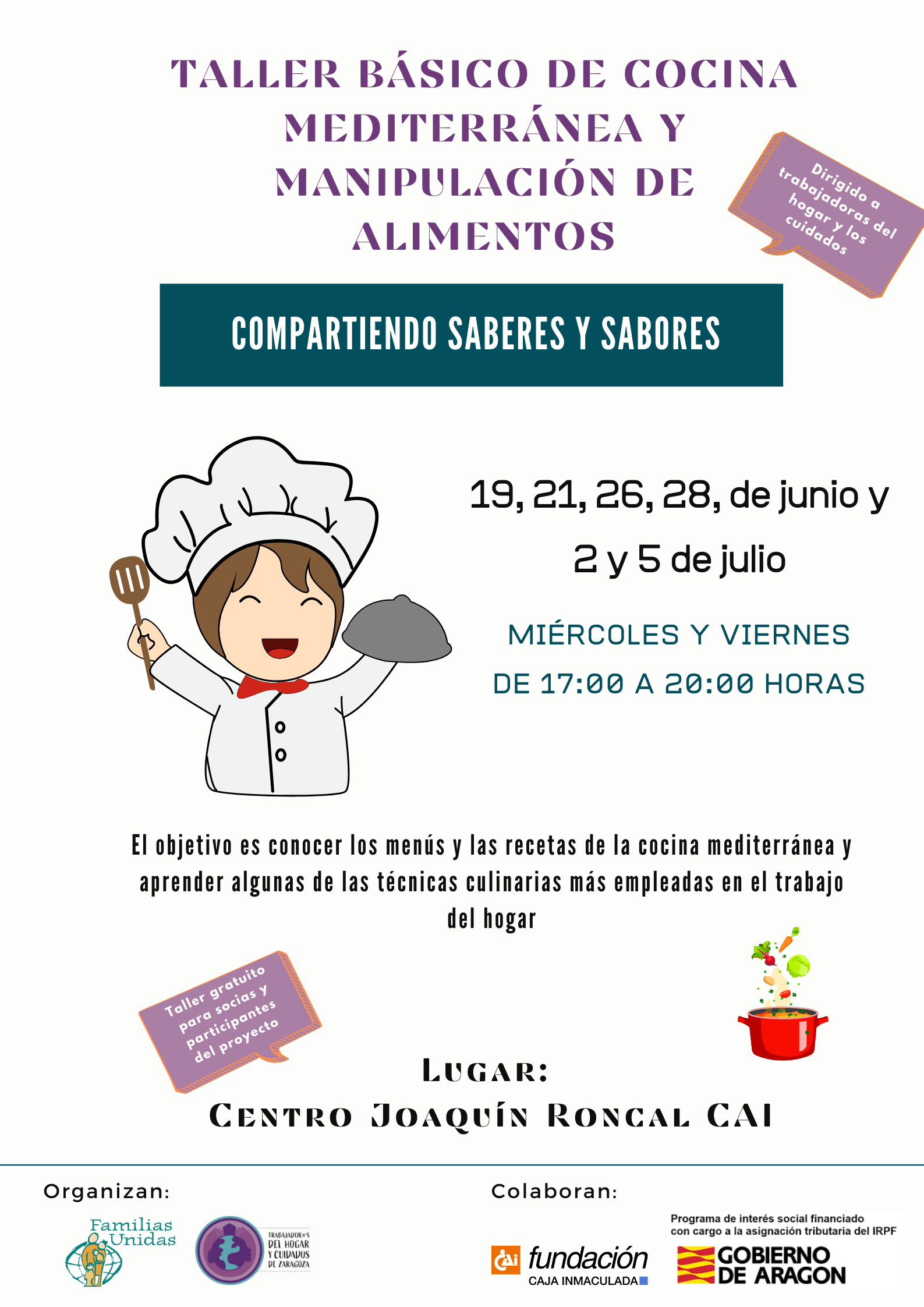 Curso de cocina "Compartiendo Saberes y Sabores"