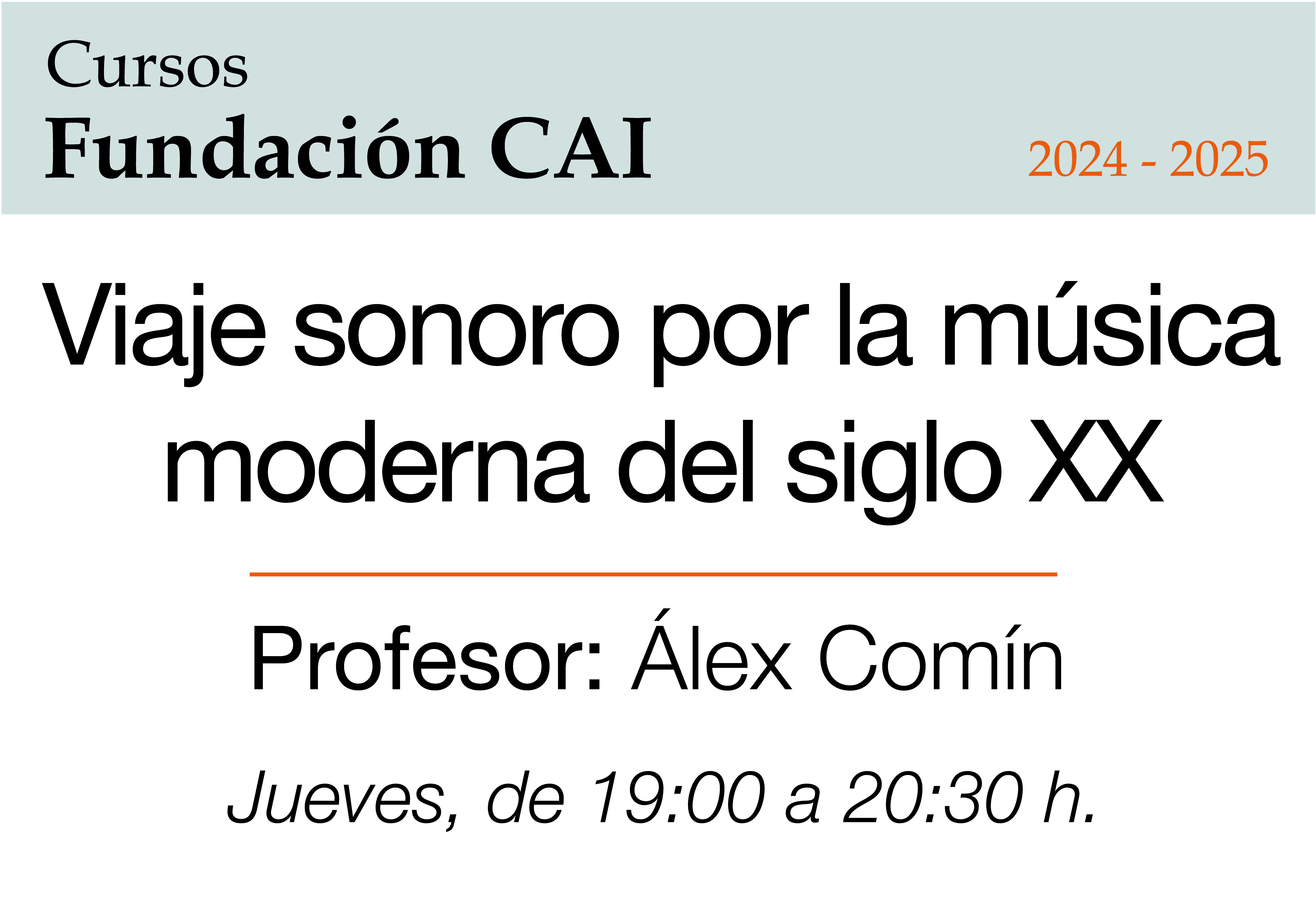 Viaje sonoro por la música moderna del siglo XX