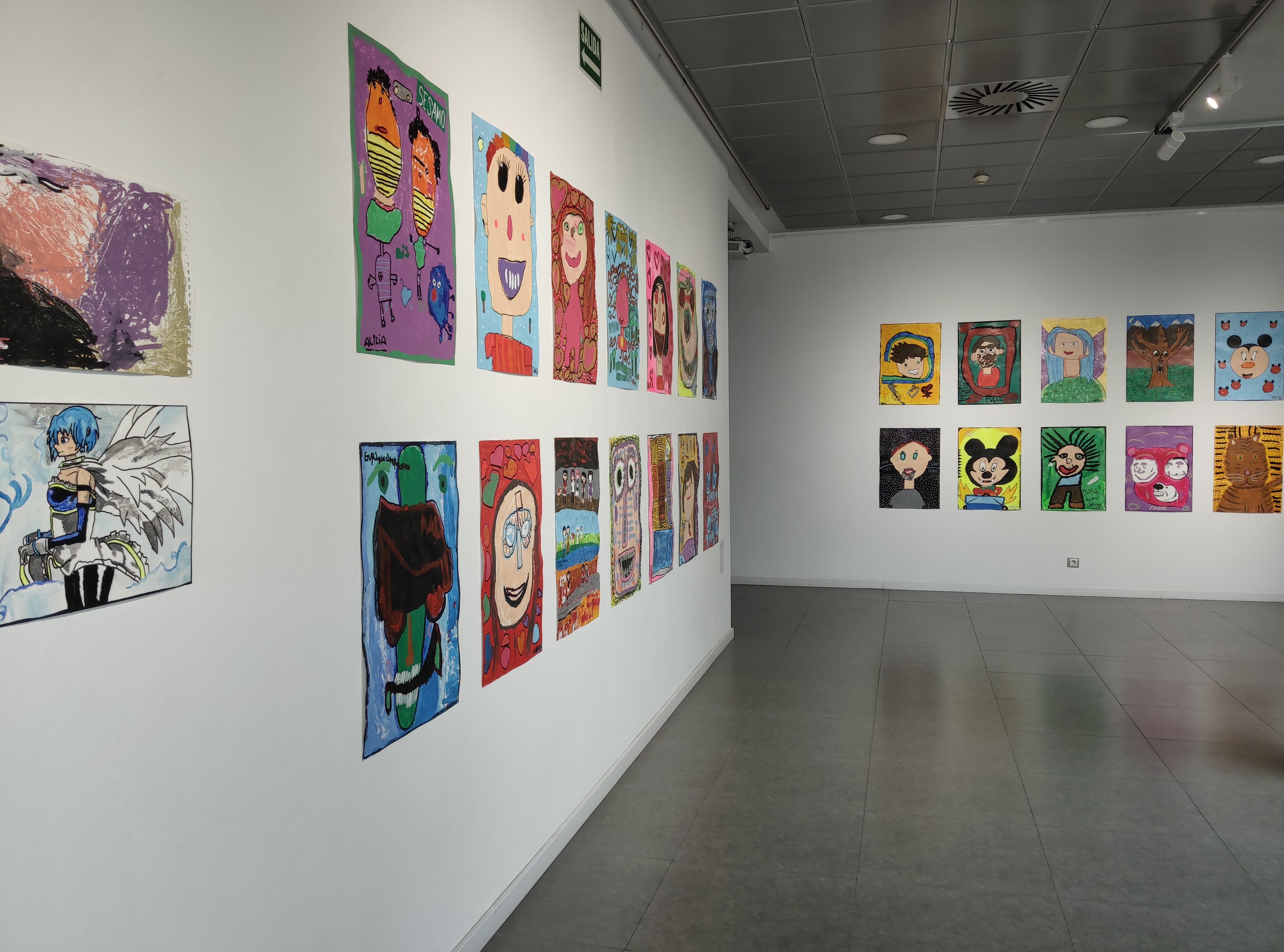 TALLERES ARTÍSTICOS. RETRATOS. Asociación Fundación Down.