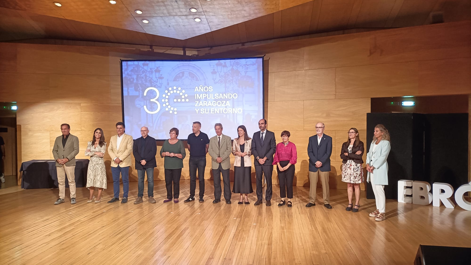 Fundación Caja Inmaculada testigo de la celebración del 30 aniversario de Ebrópolis, un homenaje al desarrollo de Zaragoza y su entorno.