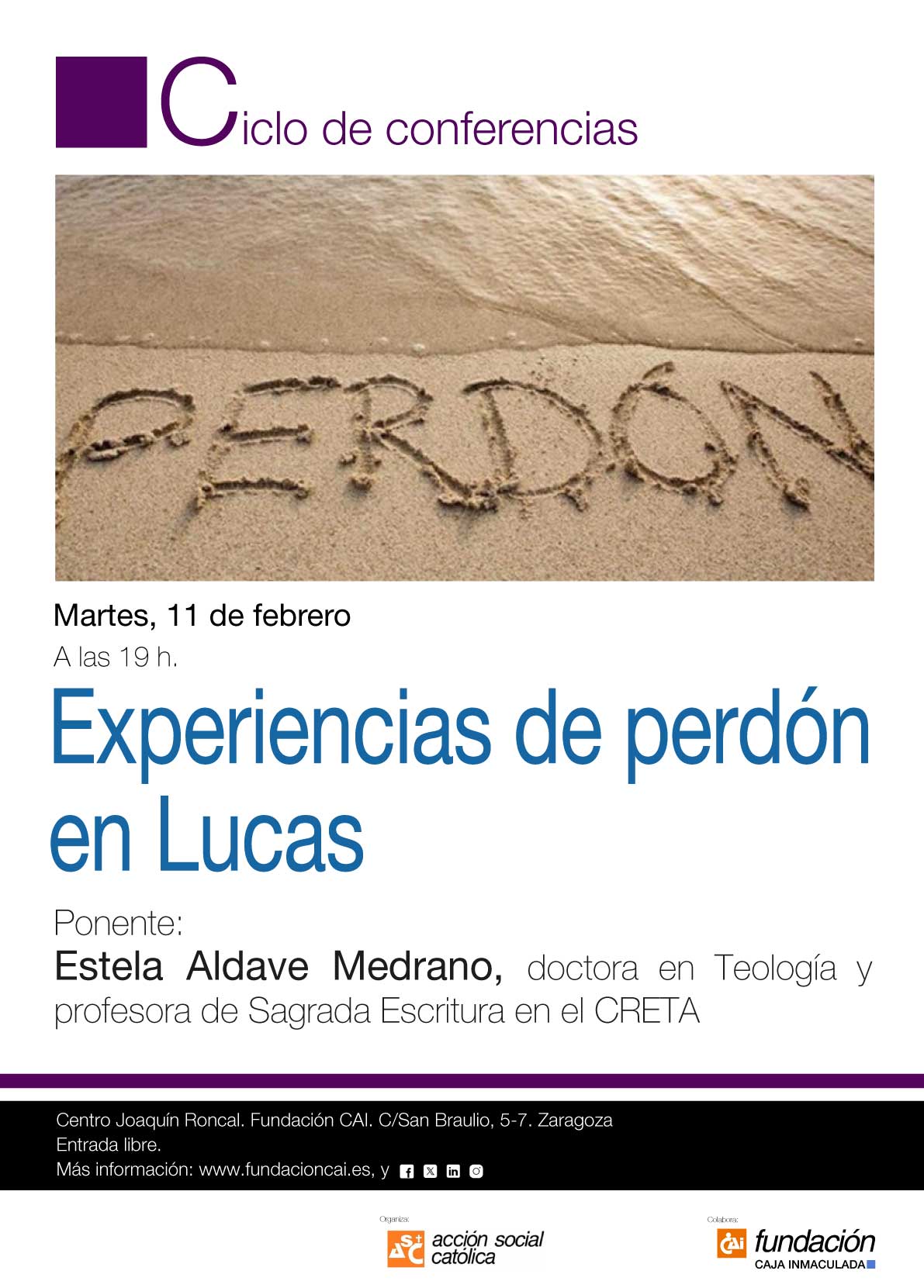 Experiencias de perdón en Lucas