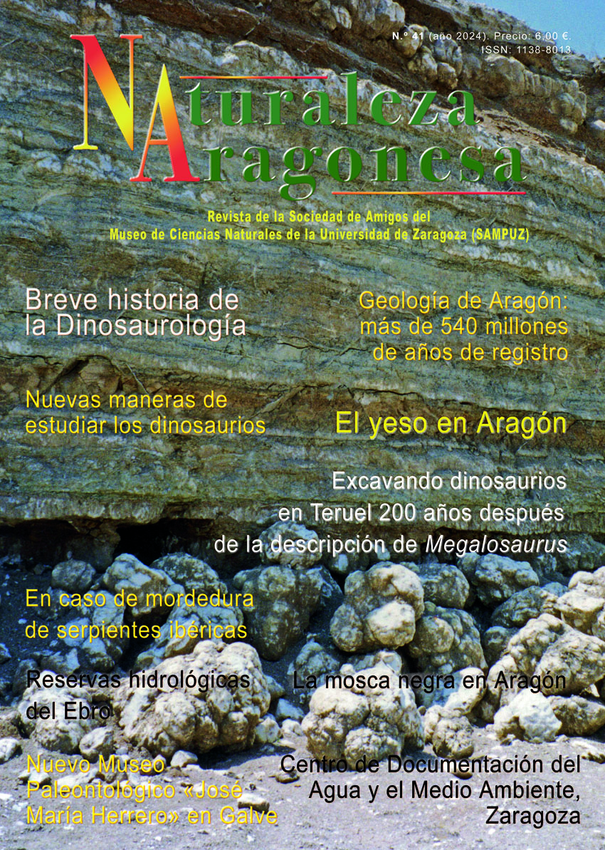 Estudio de los fósiles, geología y ciencias naturales de Aragón. Presentación del nº 41 de la revista NATURALEZA ARAGONESA
