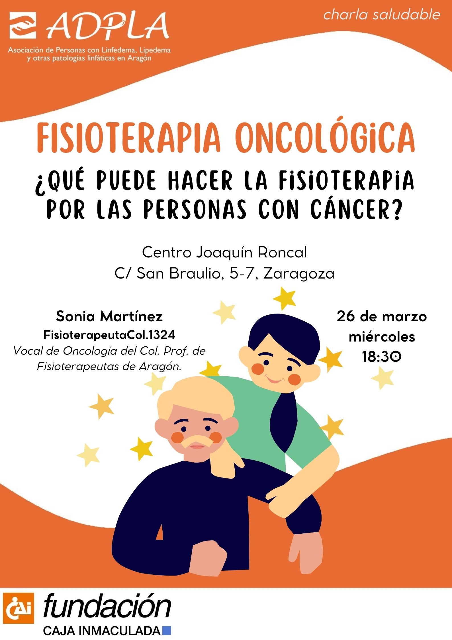 Charla saludable marzo 2025. Fisioterapia oncológica