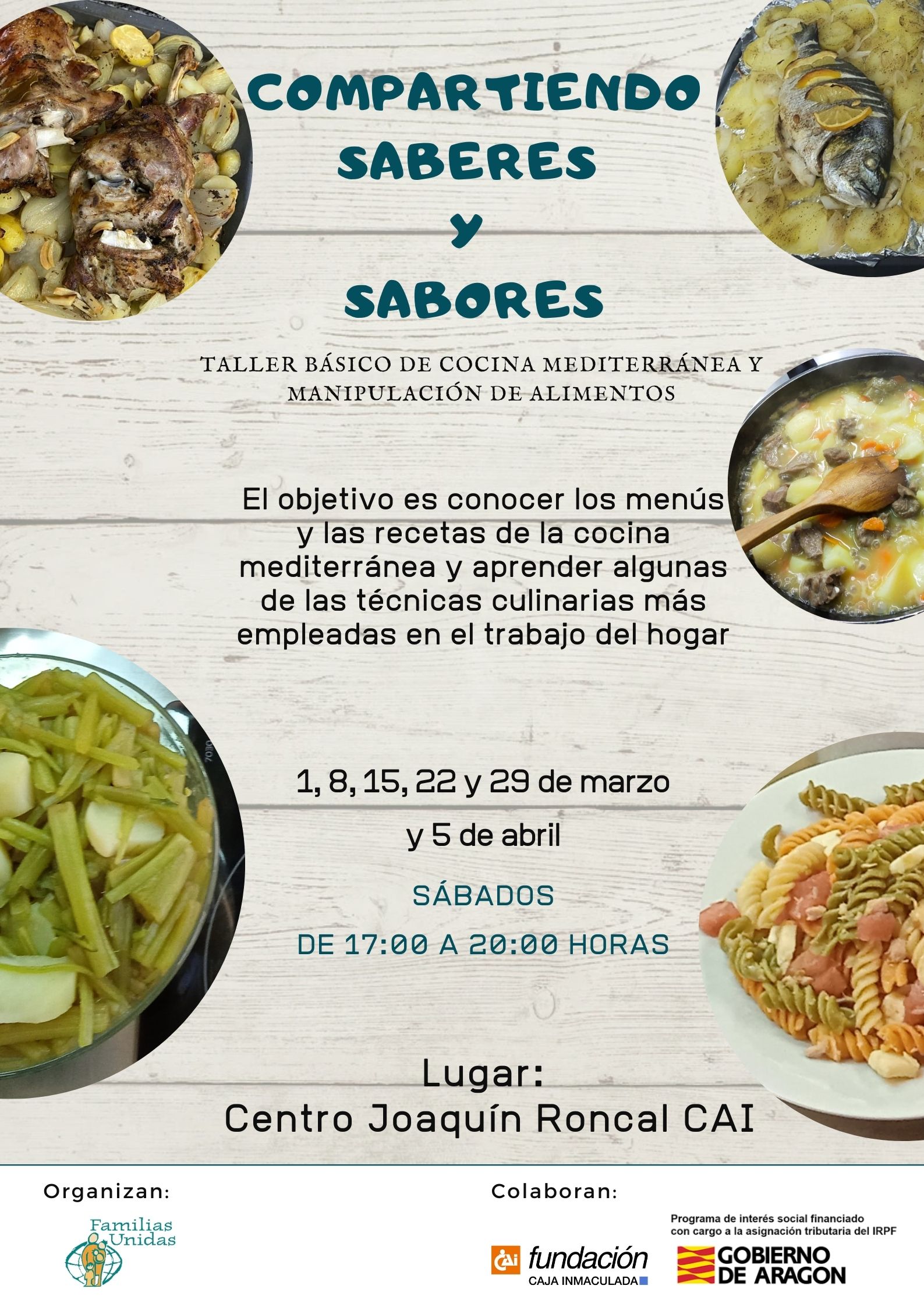 Curso de cocina "Compartiendo saberes y sabores"
