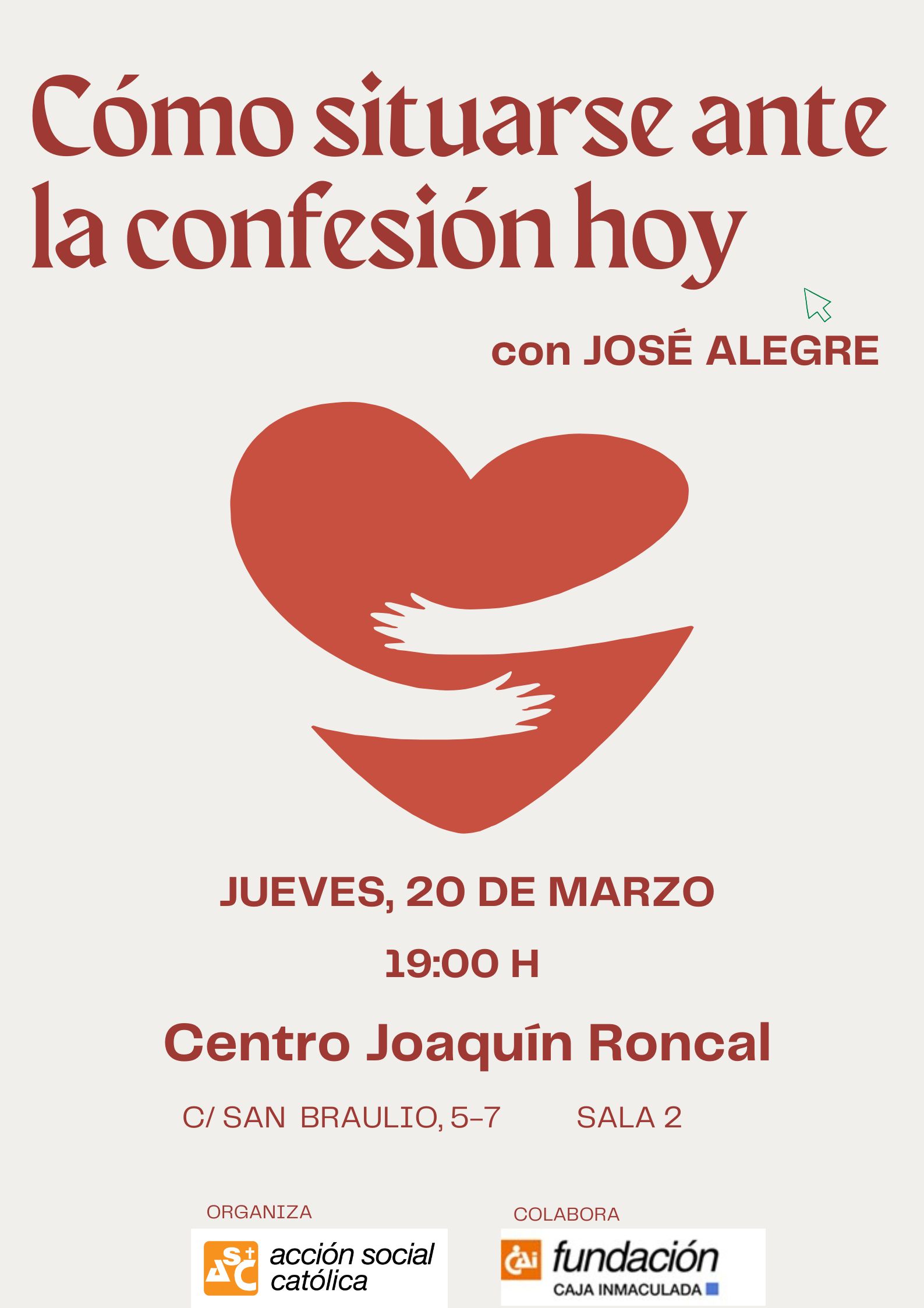 Conferencia Acción Social Católica. Cómo situarse ante la confesión hoy.