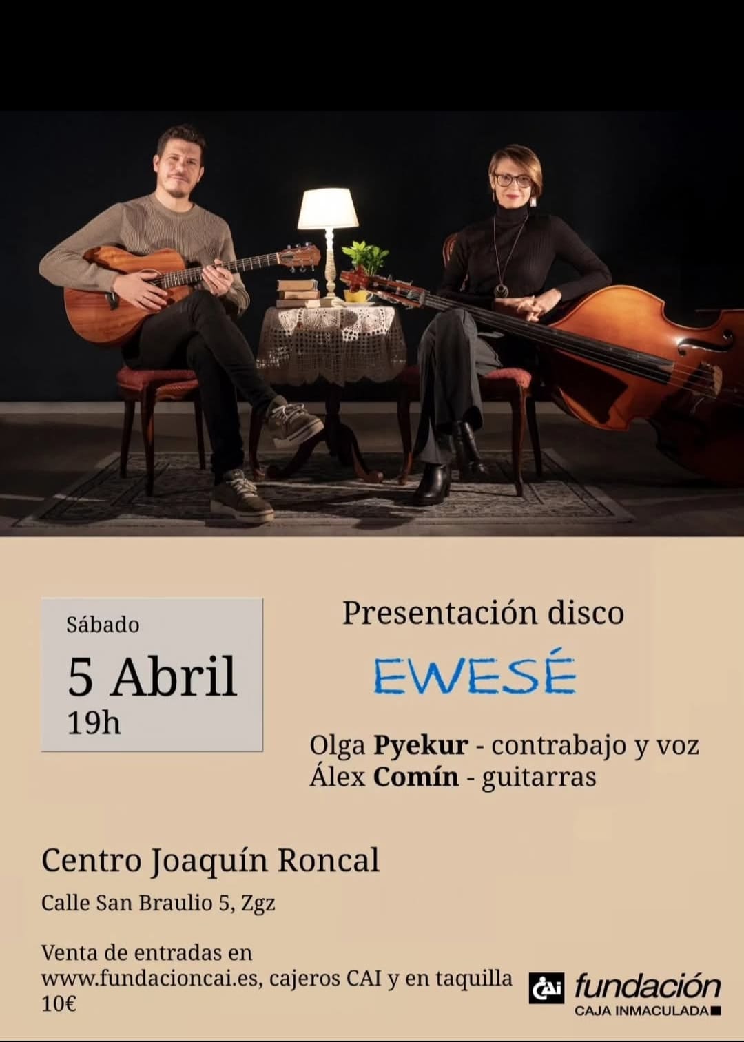 Presentación del disco  "Ewesé" de Olga Pyekur y Álex Comín.