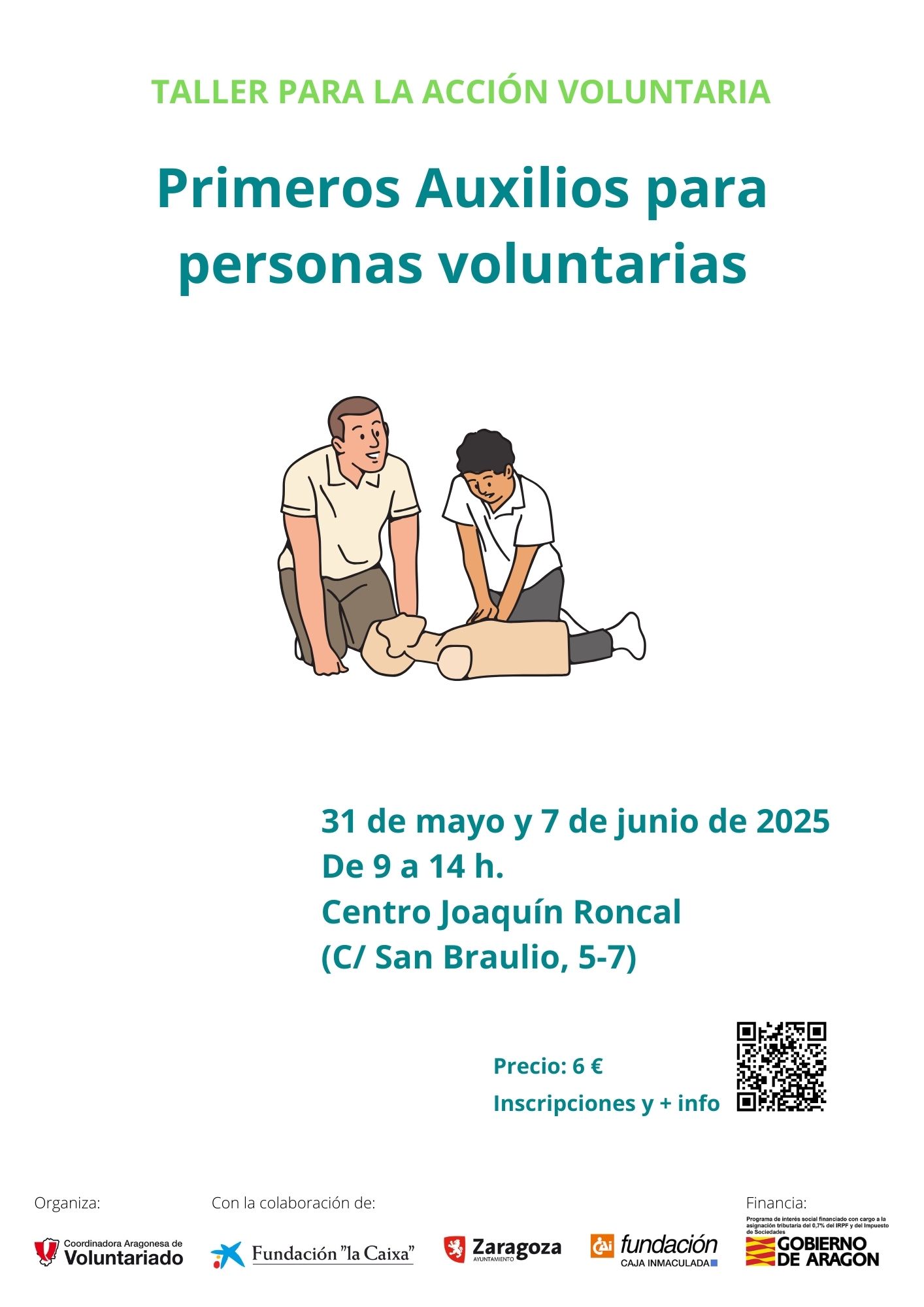 Primeros auxilios para personas voluntarias