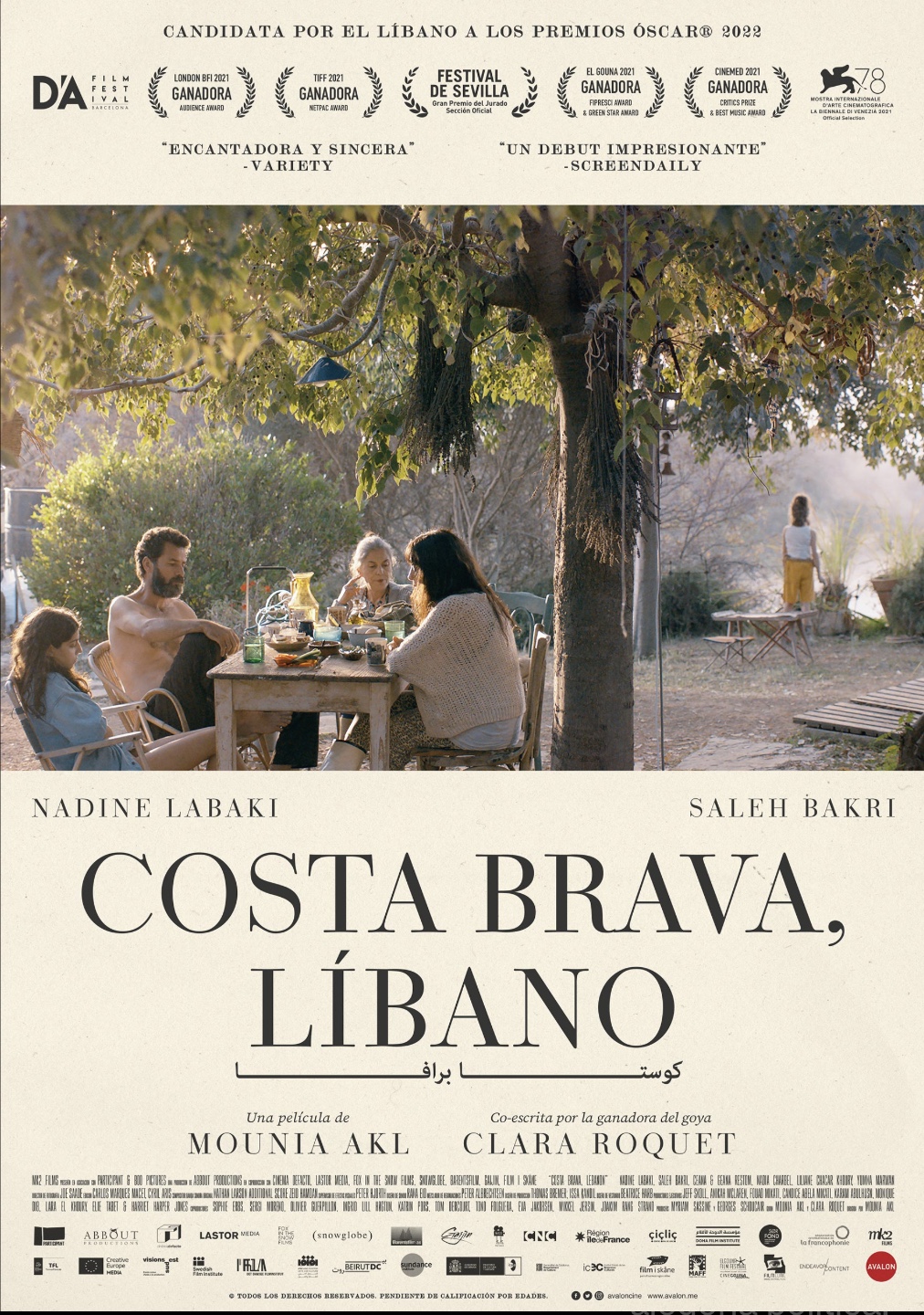Cine. "Costa Brava, Líbano" ("Costa Brava, Lebanon",) de Mounia Akl. 106 min. 2021. Dinamarca-Francia-España-Líbano-Noruega. VOSE (árabe).
