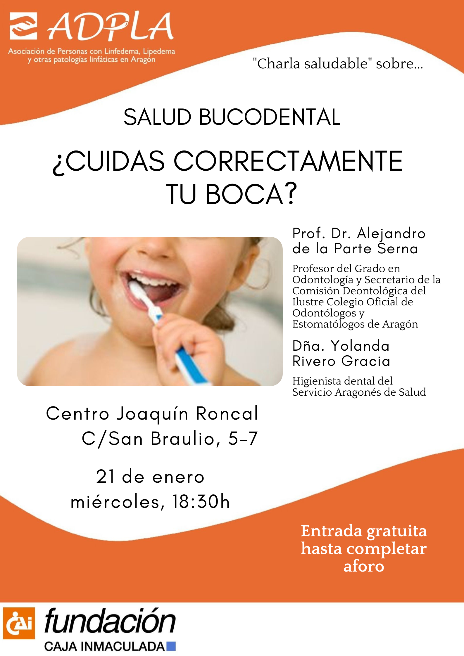 Charla "Salud bucodental, ¿cuidas correctamente tu boca?"