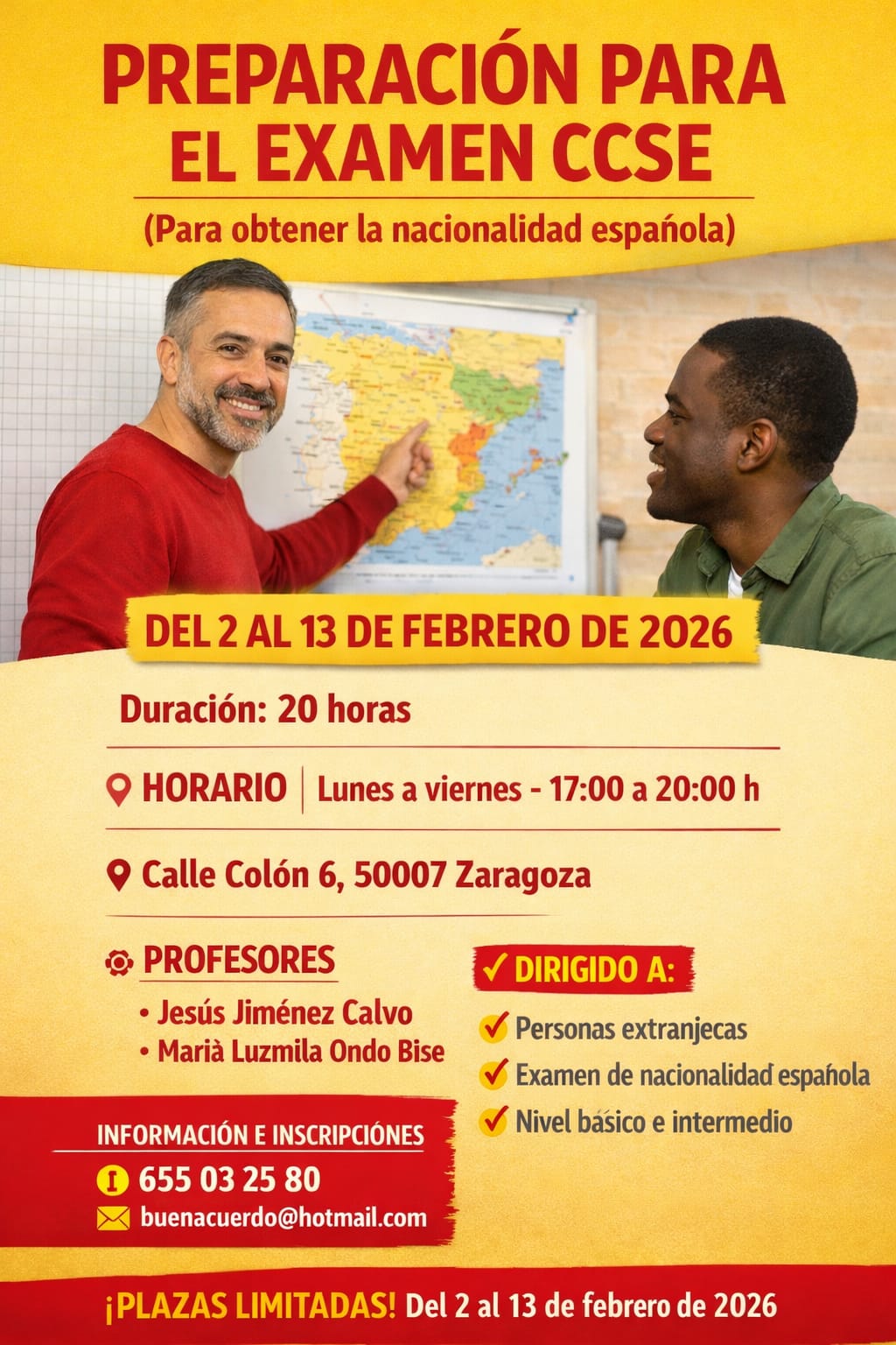 Examen para la obtención de la nacionalidad española