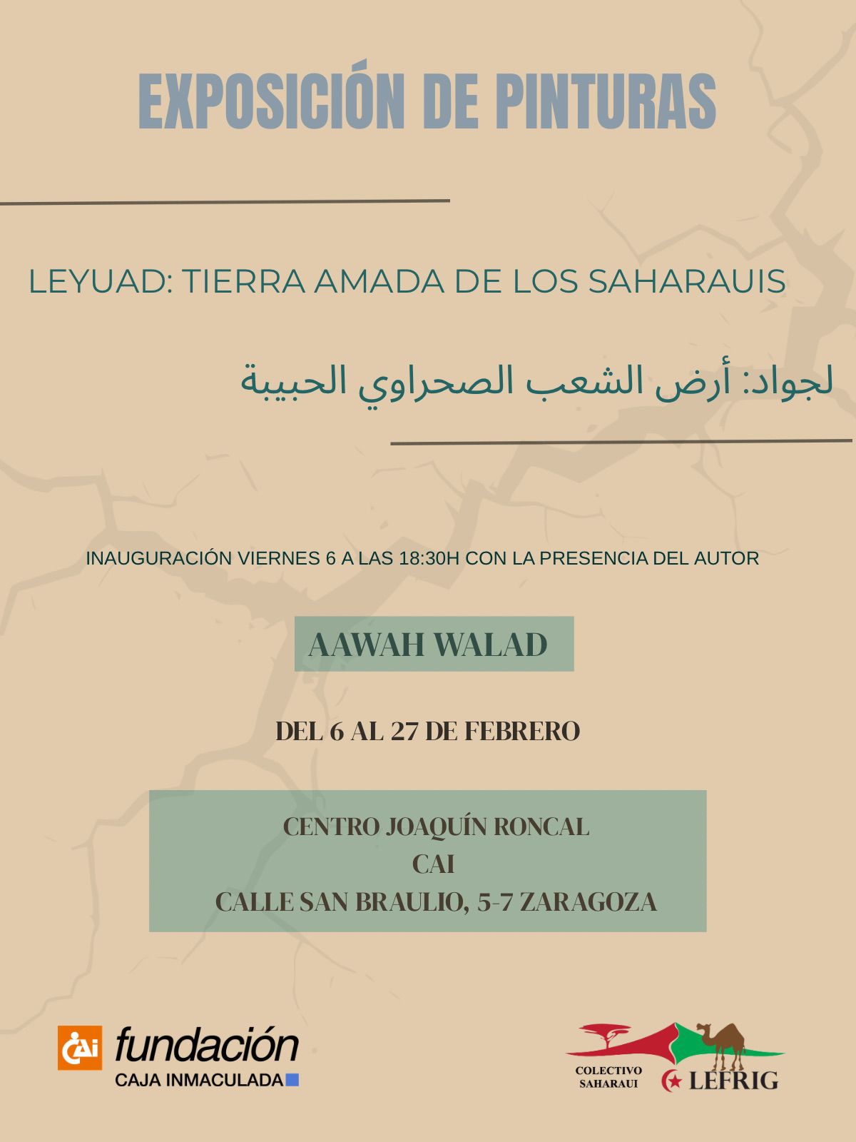 LEYUAD: TIERRA AMADA DE LOS SAHARAUIS. Asociación Colectivo LEFRIG