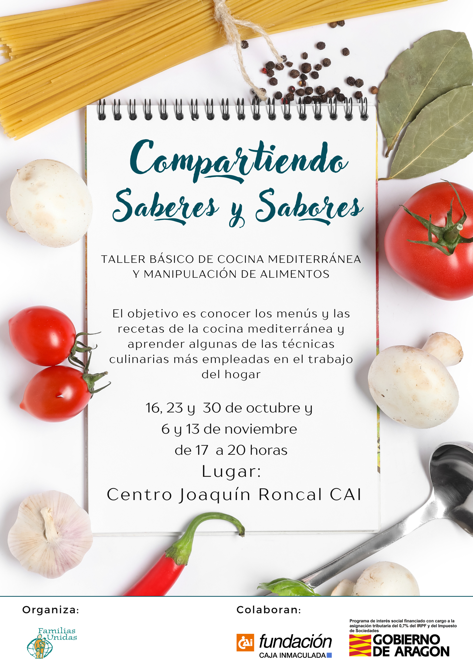 Curso de cocina "Compartiendo saberes y sabores"