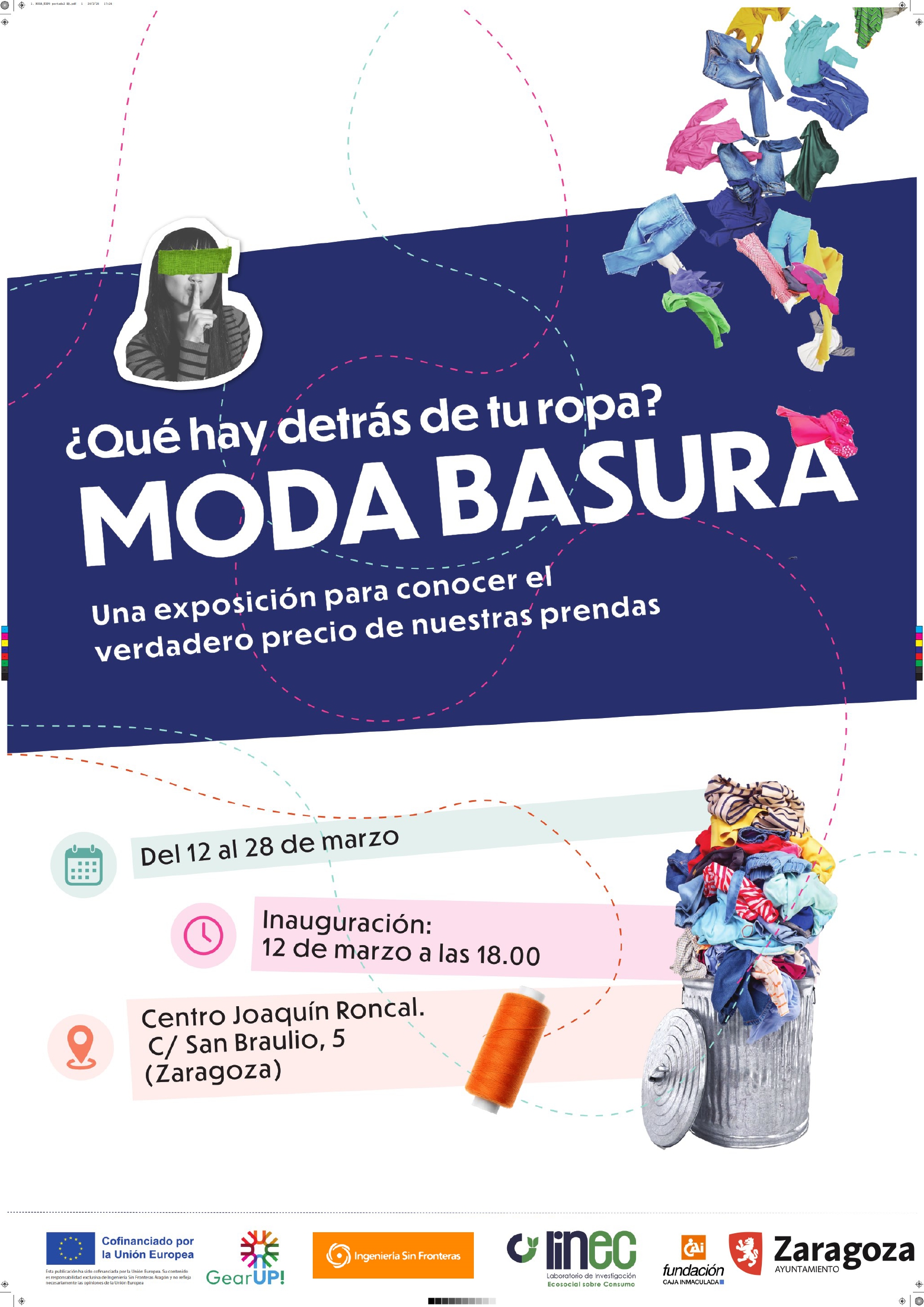 Presentación de la exposición  Moda Basura ¿Qué hay detrás de tu ropa? ISF
