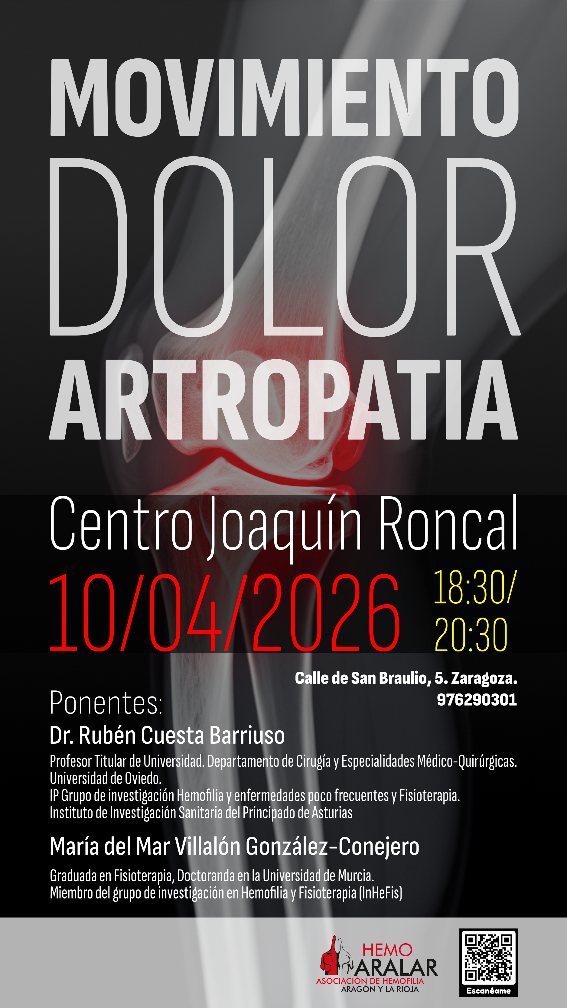 Jornada "Movimiento, dolor y artropatía"
