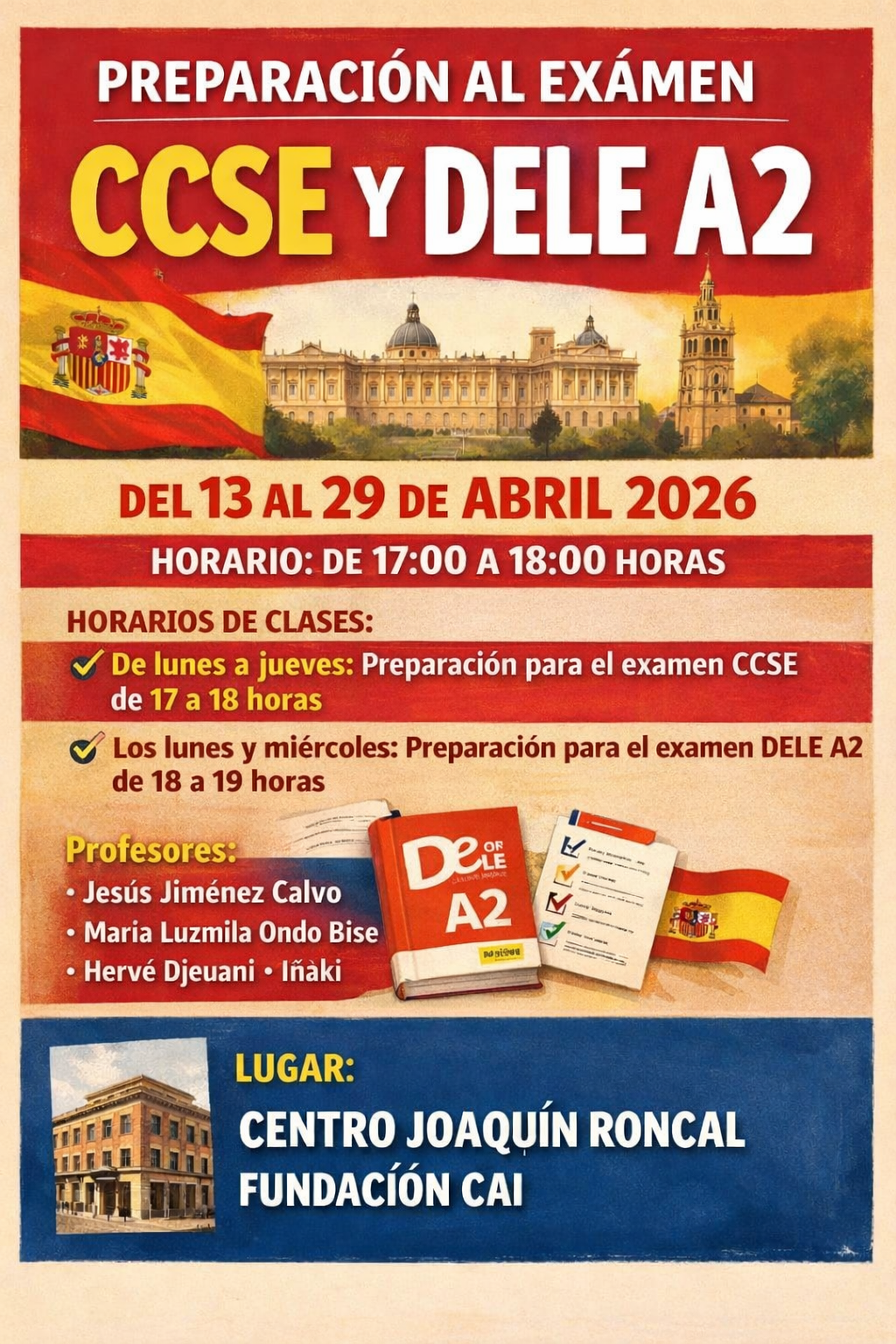 Clases de preparación para el exámen de la nacionalidad española