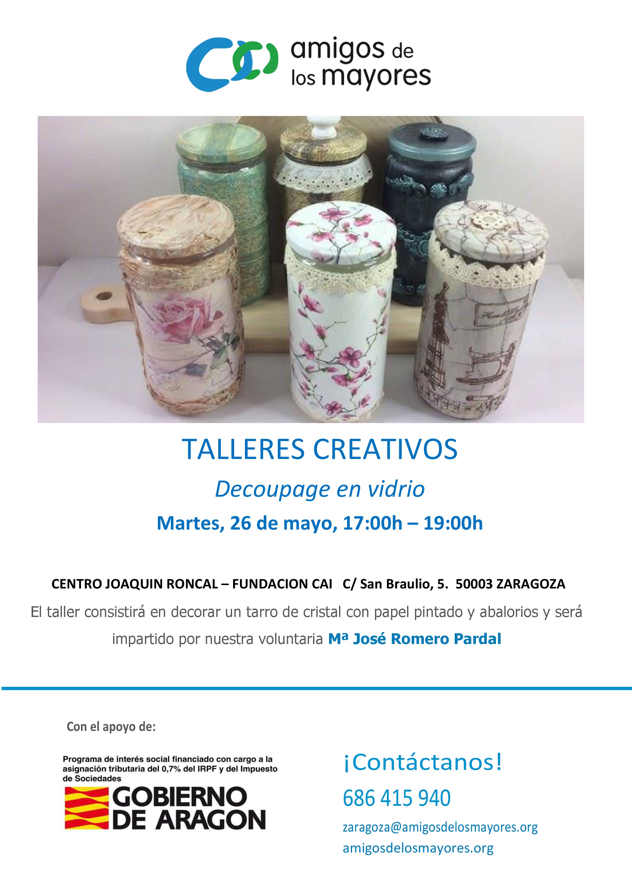 Talleres creativos Amigos de los Mayores