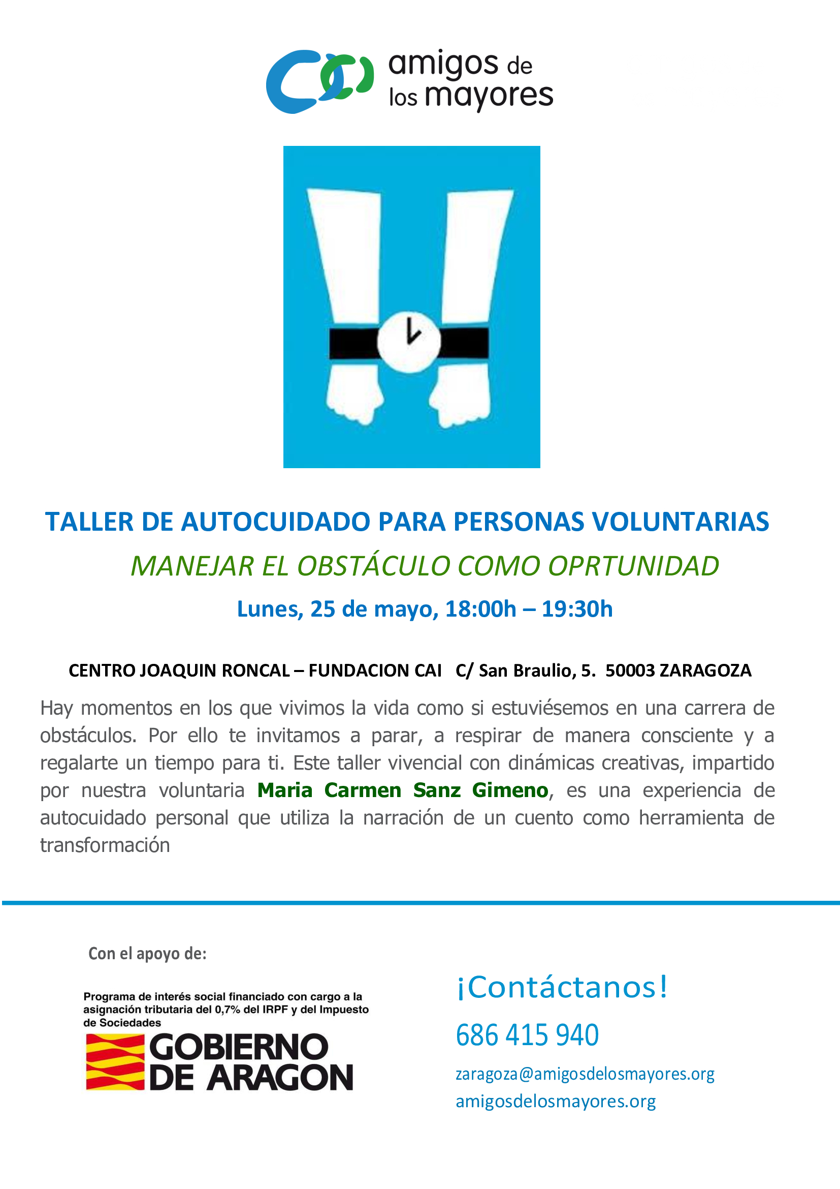 Taller de Autocuidado para personas voluntarias