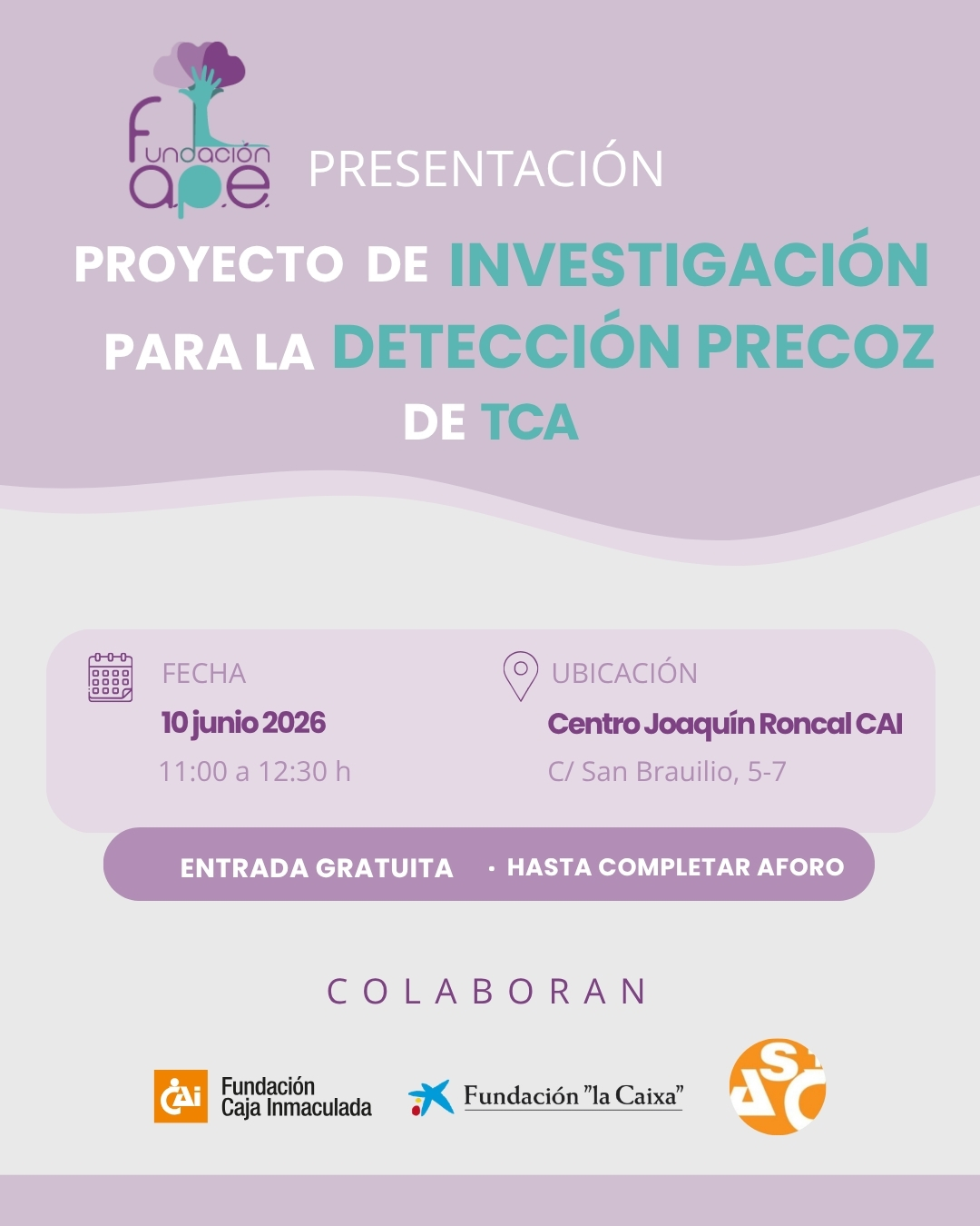 Presentación del proyecto investigación para detección precoz TCA