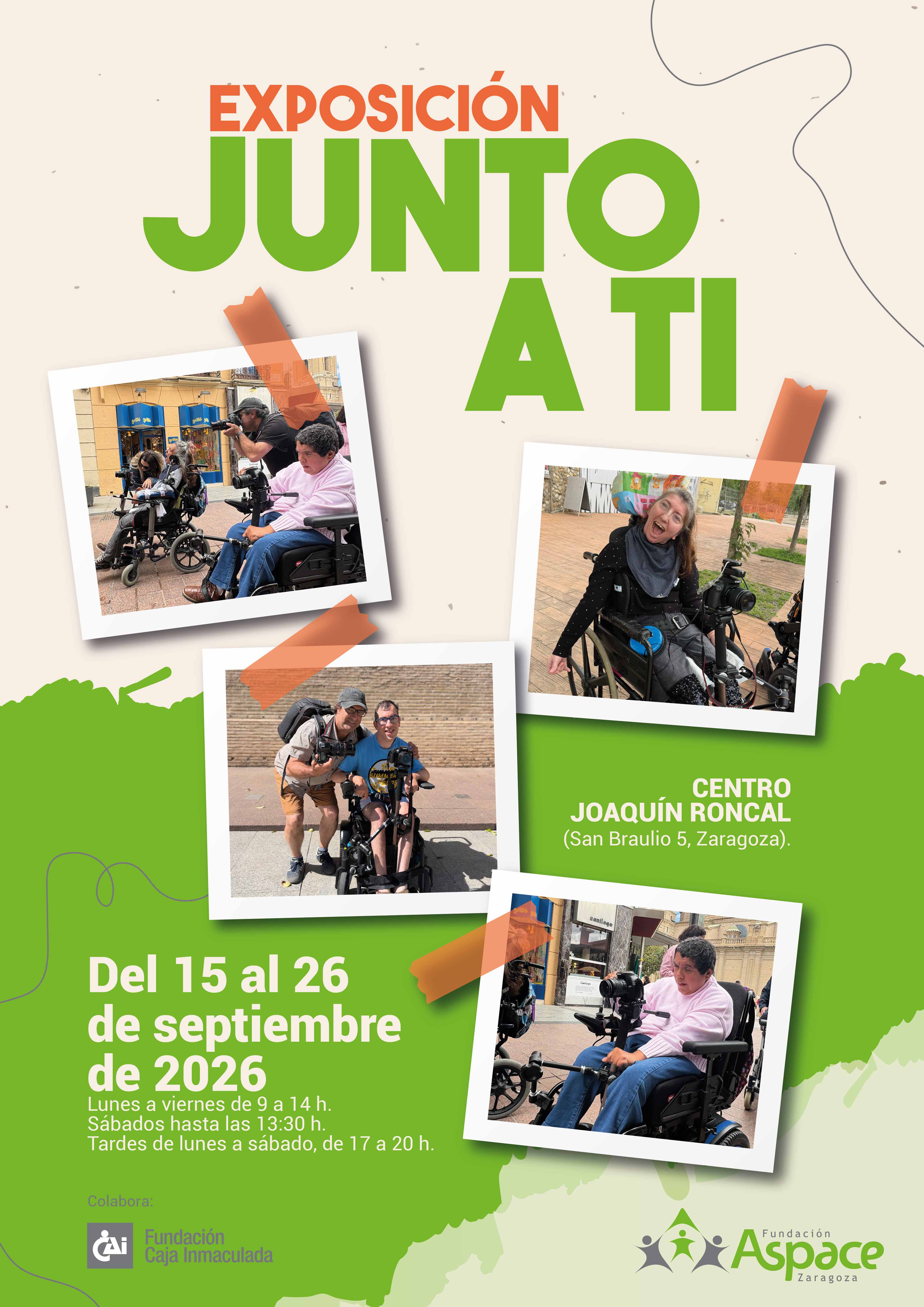 "Junto a tí" Exposición fotográfica de FUNDACIÓN ASPACE ZARAGOZA